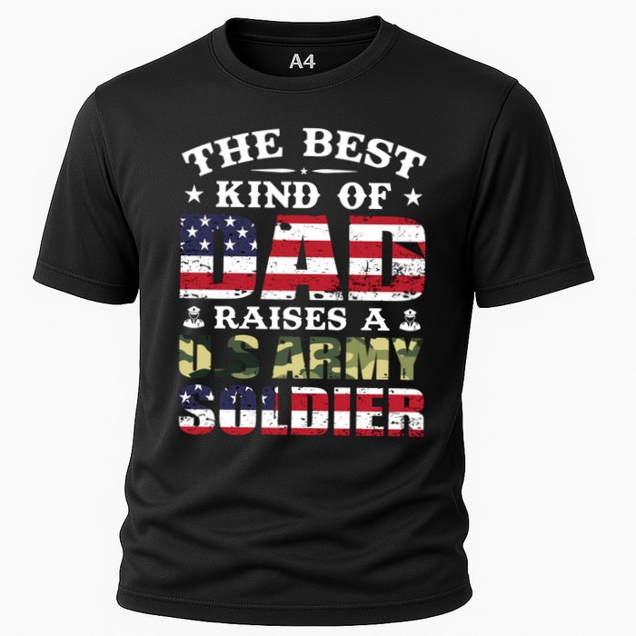 Military Dad Raised A U.S Army Soldier Cooling Performance Crew T-Shirt