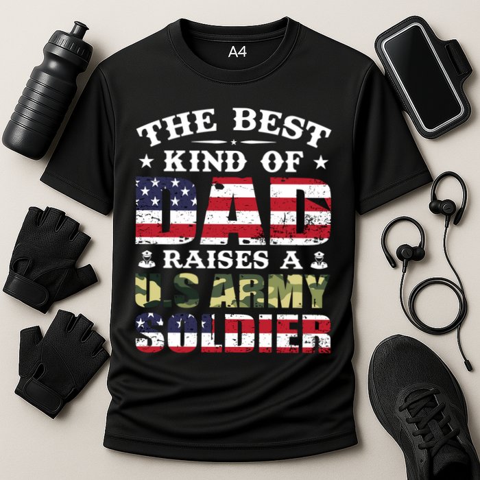 Military Dad Raised A U.S Army Soldier Cooling Performance Crew T-Shirt