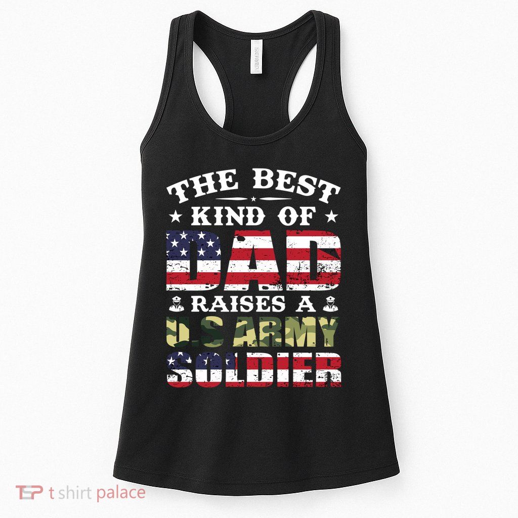 Military Dad Raised A U.S Army Soldier Womens Tank Top