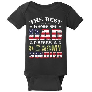 Military Dad Raised A U.S Army Soldier Baby Bodysuit