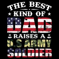 Military Dad Raised A U.S Army Soldier Women's V-Neck T-Shirt