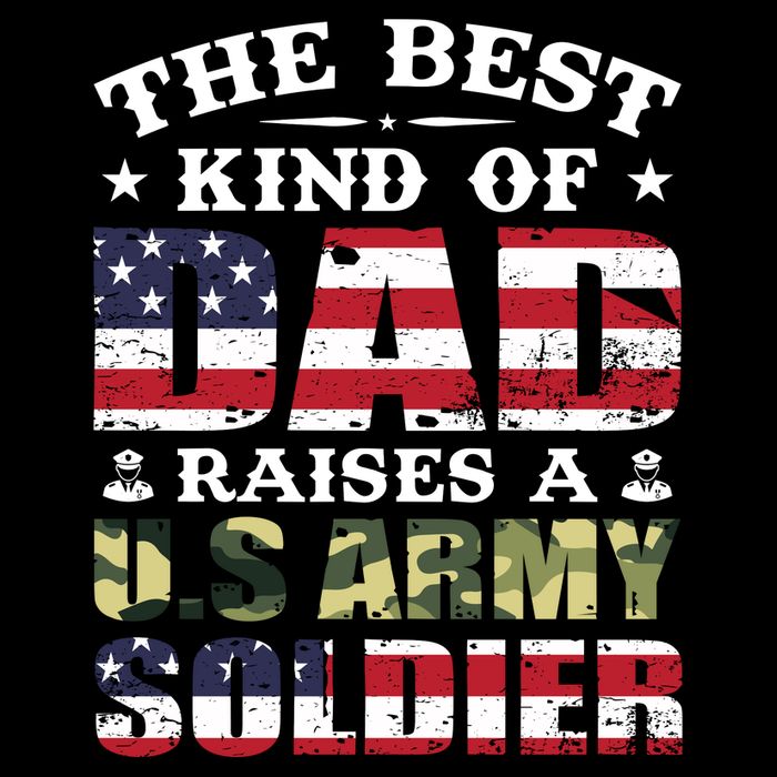 Military Dad Raised A U.S Army Soldier Women's V-Neck T-Shirt