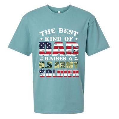 Military Dad Raised A U.S Army Soldier Sueded Cloud Jersey T-Shirt