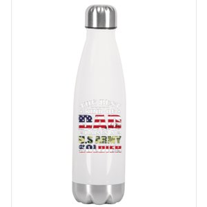 Military Dad Raised A U.S Army Soldier Stainless Steel Insulated Water Bottle