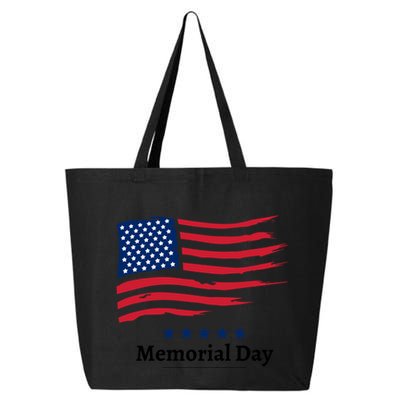 Memorial Day Remember And Honor America Flag Meaningful Gift 25L Jumbo Tote