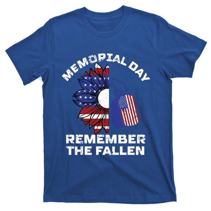 Memorial Day Remember The Fallen Honor Those Who Served Cute Gift T-Shirt