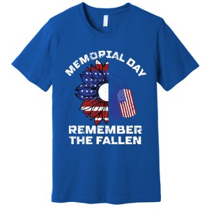 Memorial Day Remember The Fallen Honor Those Who Served Cute Gift Premium T-Shirt