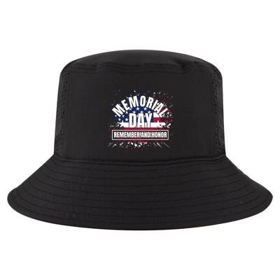Memorial Day Remember And Honor Fun Veteran Graphic Great Gift Cool Comfort Performance Bucket Hat