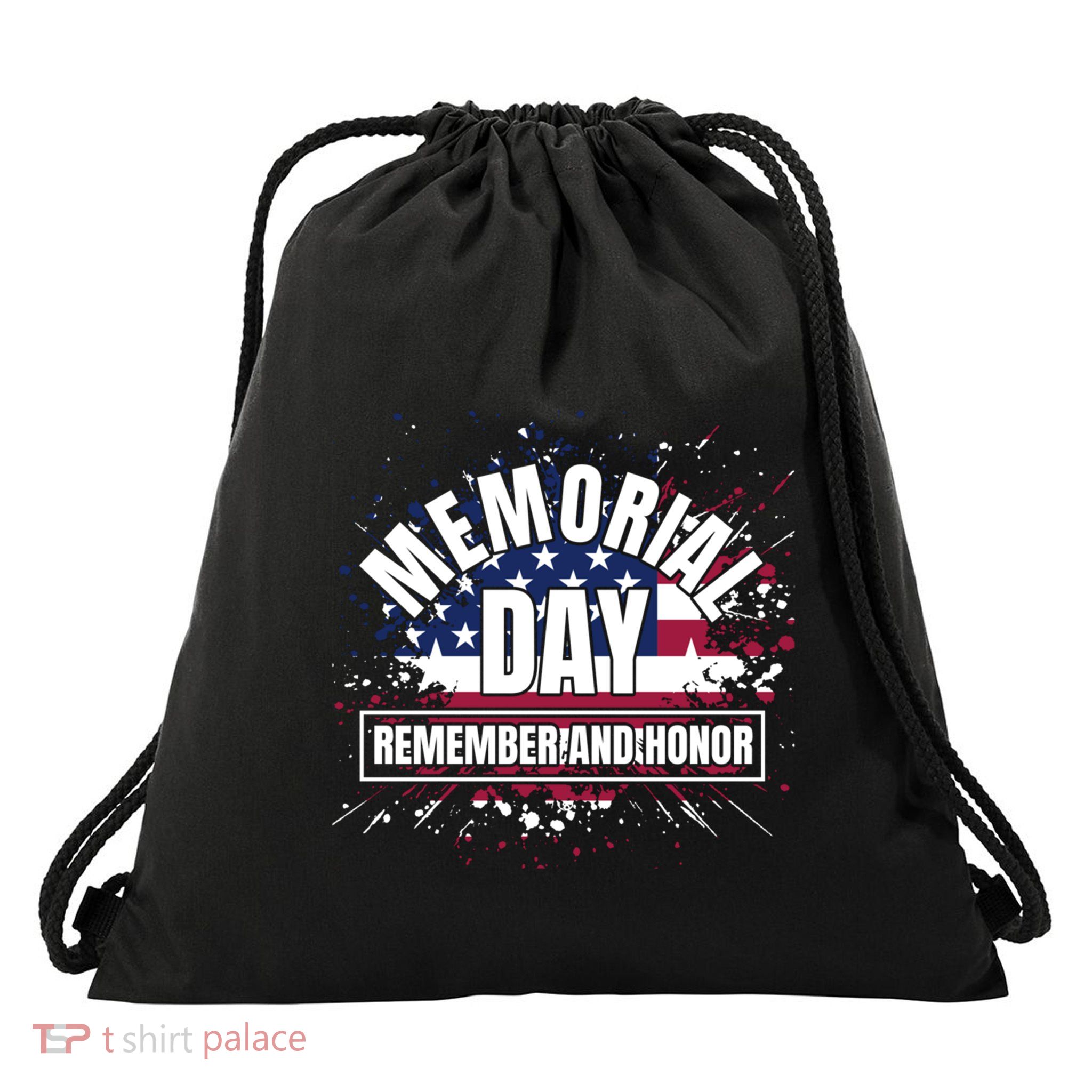 Memorial Day Remember And Honor Fun Veteran Graphic Great Gift Drawstring Bag