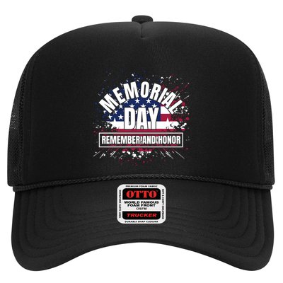 Memorial Day Remember And Honor Fun Veteran Graphic Great Gift Trucker Hat