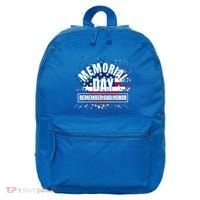 Memorial Day Remember And Honor Fun Veteran Graphic Great Gift 16 in Basic Backpack