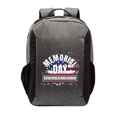 Memorial Day Remember And Honor Fun Veteran Graphic Great Gift Vector Backpack
