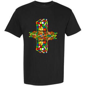 Melting Down Rubik Rubix Rubics Player Cube Garment-Dyed Heavyweight T-Shirt