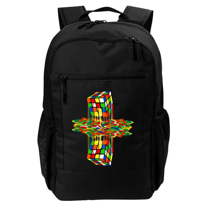 Melting Down Rubik Rubix Rubics Player Cube Daily Commute Backpack