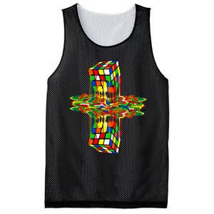 Melting Down Rubik Rubix Rubics Player Cube Mesh Reversible Basketball Jersey Tank