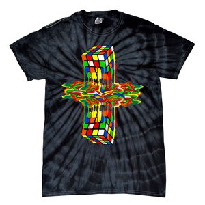 Melting Down Rubik Rubix Rubics Player Cube Tie-Dye T-Shirt