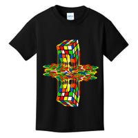Melting Down Rubik Rubix Rubics Player Cube Kids T-Shirt
