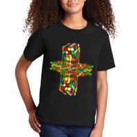 Melting Down Rubik Rubix Rubics Player Cube Kids T-Shirt