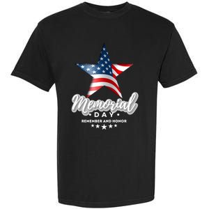 Memorial Day Remember And Honor Gift Garment-Dyed Heavyweight T-Shirt