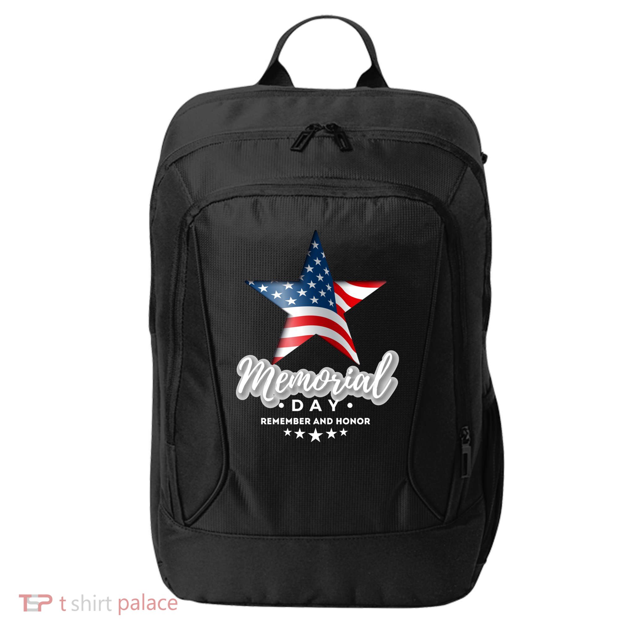 Memorial Day Remember And Honor Gift City Backpack
