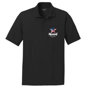 Memorial Day Remember And Honor Gift PosiCharge RacerMesh Polo