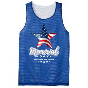 Memorial Day Remember And Honor Gift Mesh Reversible Basketball Jersey Tank