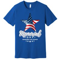 Memorial Day Remember And Honor Gift Premium T-Shirt