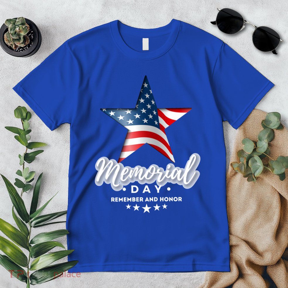 Memorial Day Remember And Honor Gift Premium T-Shirt