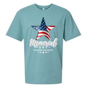 Memorial Day Remember And Honor Gift Sueded Cloud Jersey T-Shirt