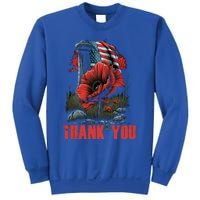 Memorial Day Red Poppy Flower Fallen Hero Veteran Usa Flag Cute Gift Sweatshirt