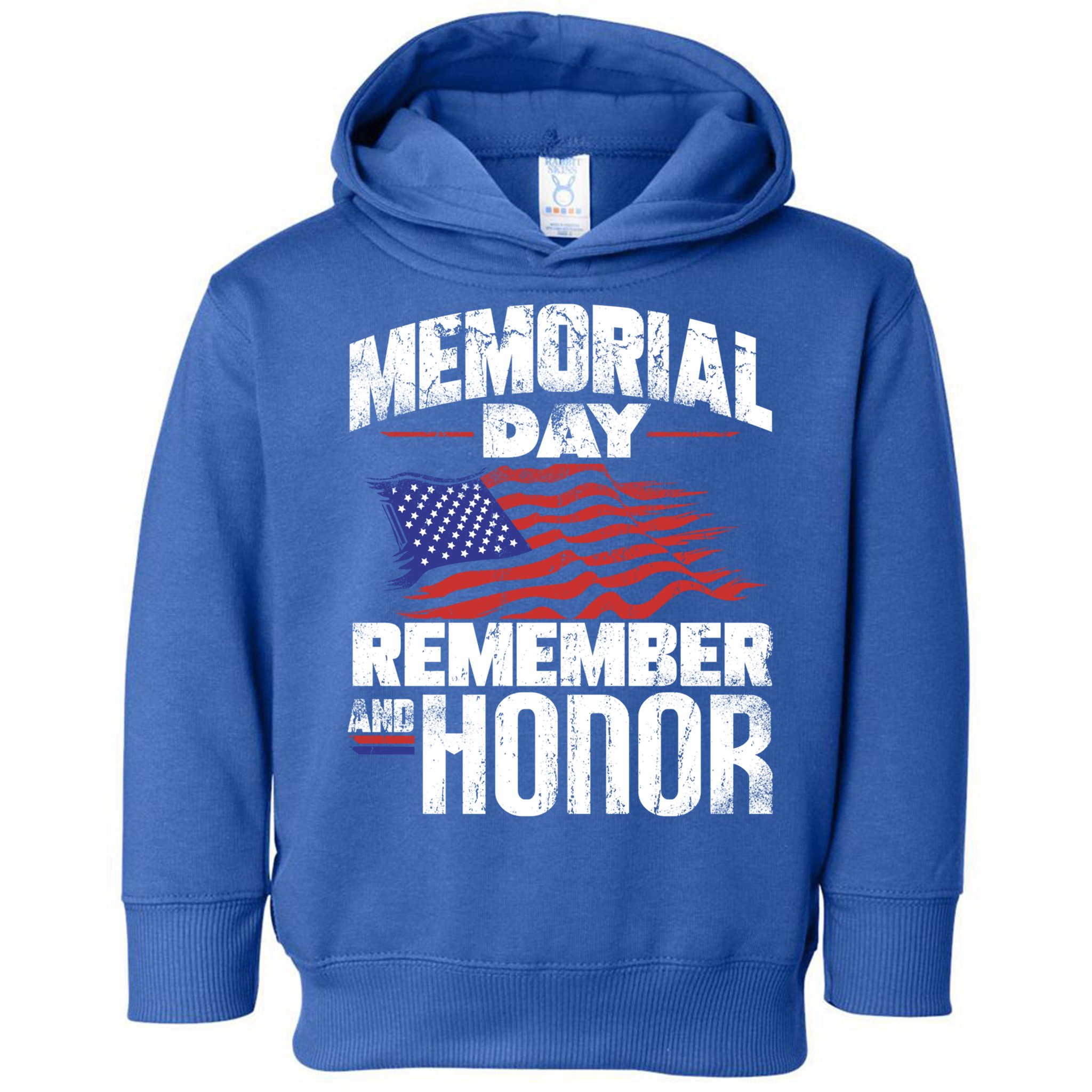 Memorial Day Remember And Honor Vintage Retro America Great Gift Toddler Hoodie