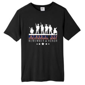 Memorial Day Remember Honor Veteran Usa Flag Pateriot Army Tall Fusion ChromaSoft Performance T-Shirt