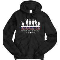 Memorial Day Remember Honor Veteran Usa Flag Pateriot Army Tie Dye Hoodie