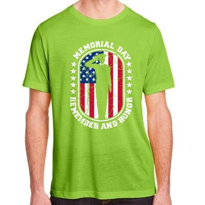 Memorial Day Remember Honor Veterans Sacrifice For Freedom Cute Gift Adult ChromaSoft Performance T-Shirt