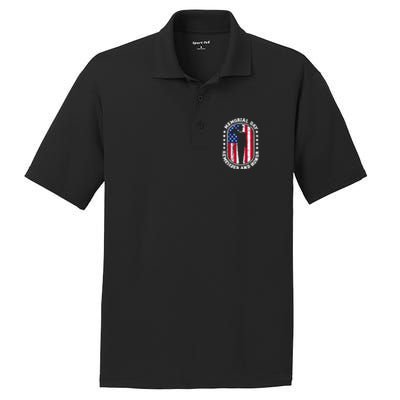 Memorial Day Remember Honor Veterans Sacrifice For Freedom Cute Gift PosiCharge RacerMesh Polo