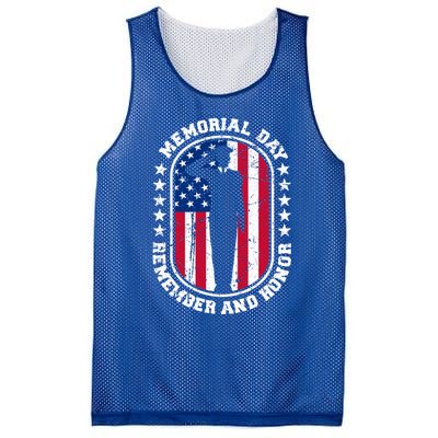 Memorial Day Remember Honor Veterans Sacrifice For Freedom Cute Gift Mesh Reversible Basketball Jersey Tank