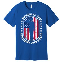 Memorial Day Remember Honor Veterans Sacrifice For Freedom Cute Gift Premium T-Shirt