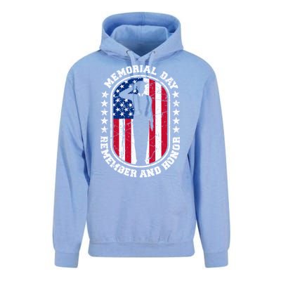 Memorial Day Remember Honor Veterans Sacrifice For Freedom Cute Gift Unisex Surf Hoodie