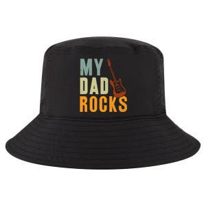 My Dad Rocks FatherS Day Graphic Cool Comfort Performance Bucket Hat