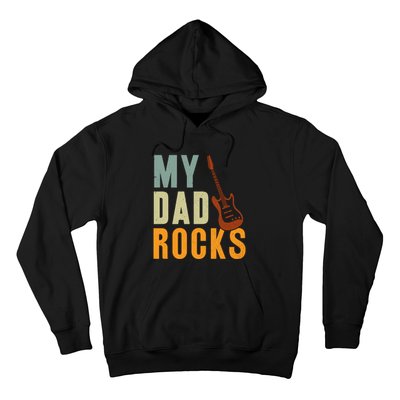 My Dad Rocks FatherS Day Graphic Hoodie