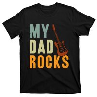 My Dad Rocks FatherS Day Graphic T-Shirt