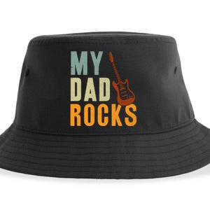 My Dad Rocks FatherS Day Graphic Sustainable Bucket Hat