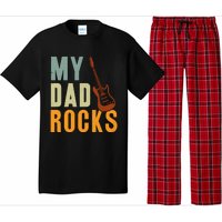 My Dad Rocks FatherS Day Graphic Pajama Set