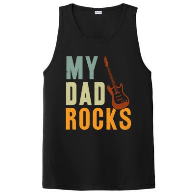 My Dad Rocks FatherS Day Graphic PosiCharge Competitor Tank