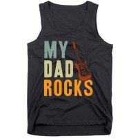 My Dad Rocks FatherS Day Graphic Tank Top