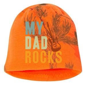 My Dad Rocks FatherS Day Graphic Kati - Camo Knit Beanie