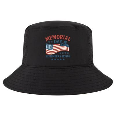 Memorial Day Remember & Honor Cool Comfort Performance Bucket Hat