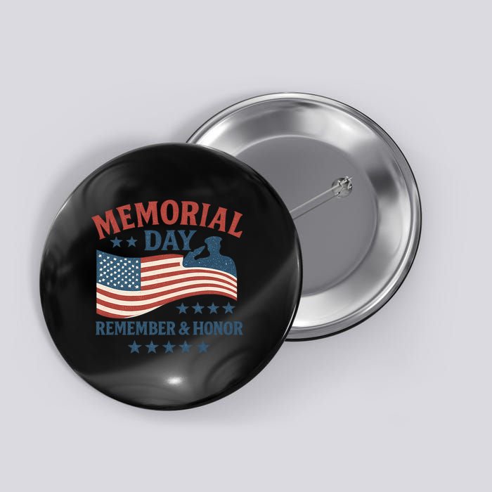 Memorial Day Remember & Honor Button