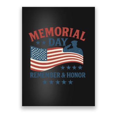Memorial Day Remember & Honor Poster