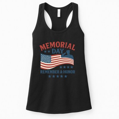 Memorial Day Remember & Honor Womens Tank Top